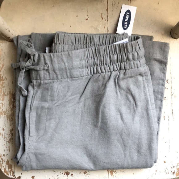 Old Navy Pants - OLD NAVY linen blend pants - Almagam